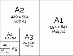 Image result for Paper Size Comparison