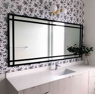 Image result for Bathroom Mirror Border Ideas