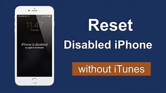 Image result for How to Reset a Disabled iPhone without iTunes