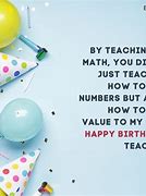 Image result for Happy Birthday Teacher Math Poem