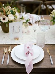 Image result for Wedding Table Setting Napkin