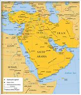 Image result for Middle East Geographical Map