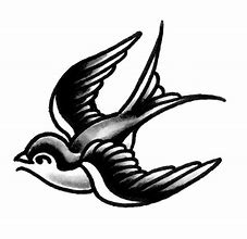 Image result for Traditional Sparrow Tattoo Drawing