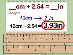 Image result for Convert 5 Cm to Inches