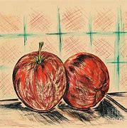 Image result for Red Apple Drawing