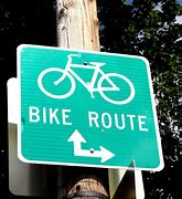 Image result for bike route sign usa