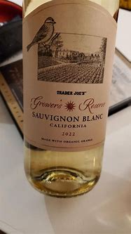 Image result for Trader Joe's Sauvignon Blanc Grower's Reserve