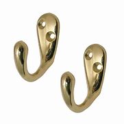 Image result for Shiny Brass Clothes Hook