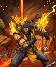 Image result for Mortal Kombat Scorpion Cartoon Drawings