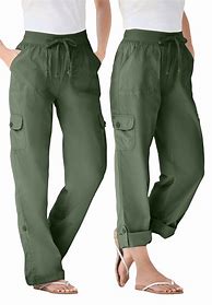 Image result for Women's Plus Size Cargo Pants