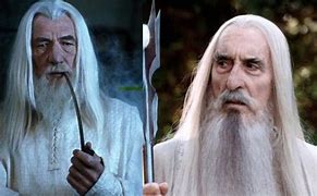 Image result for Lotr Wizard Battle Gandalf vs Saruman