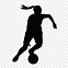 Image result for Girl Kicking Soccer Ball Silhouette