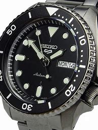 Image result for Seiko 5 Black Dial Automatic Watch