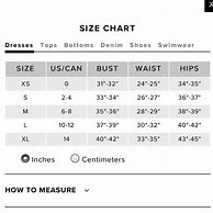 Image result for XS Lulus Size Chart