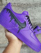 Image result for Nike Air Black and Purple Bold Letters