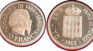 Image result for 10 Franc Monaco Gold Coin