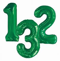 Image result for Green and Yellow Number Balloon Nine