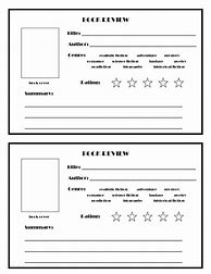 Image result for Book Review Form