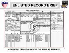 Image result for Enlisted Record Brief