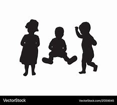 Image result for Kids Silhouette Vector