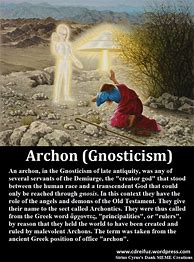 Image result for Archon Gnosticism