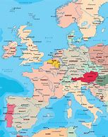 Image result for Map of Western Europe with Major Cities