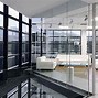 Image result for Frameless Swing Glass Door with Passage Set Hardware