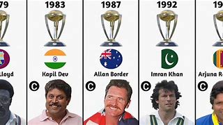 Image result for Cricket World Cup All Captains