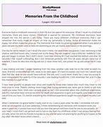 Image result for My Favorite Childhood Memory