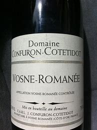 Image result for J Confuron Cotetidot Vosne Romanee
