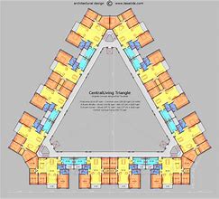 Image result for Triangle Shaped Floor Plans