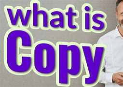 Image result for Clean Copy Meaning