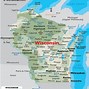 Image result for WI State Map US Map