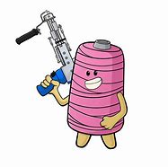 Image result for Tufting Gun Cartoon