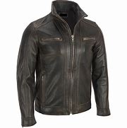 Image result for Black Rivet Leather Jacket Men