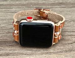 Image result for Apple Watch Band 38Mm Brown and Turquoise Stone with Button Latch