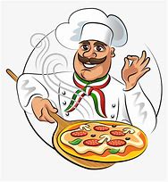 Image result for Chef with Pizza On One Finger Clip Art
