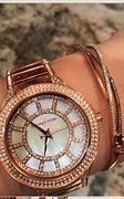 Image result for MK Rose Gold Watch with Diamonds