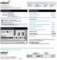 Image result for TXU Energy Bill Template