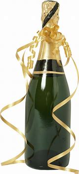 Image result for Golden Champagne Bottle