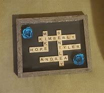Image result for Scrabble Family Shadow Box
