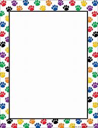 Image result for Paw Print Border Paper