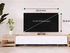 Image result for What Are the Dimensions of a 75 Inch TV