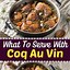 Image result for What Goes with Coq AU Vin