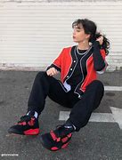 Image result for Jordan Retro 4 Red Thunder Outfits