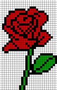 Image result for How to Draw a Pixel Rose