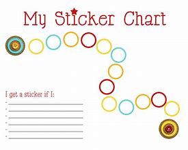 Image result for Monthly Sticker Chart