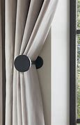 Image result for Large Glossy Black Curtain Holdbacks