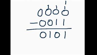 Image result for How to Subtract Binary Numbers