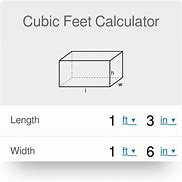 Image result for Cubic Feet Formula